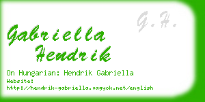 gabriella hendrik business card